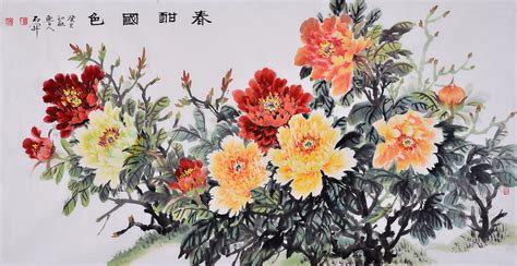 牡丹花画风水|牡丹国画作品赏析 国色迎富贵 天香送吉祥